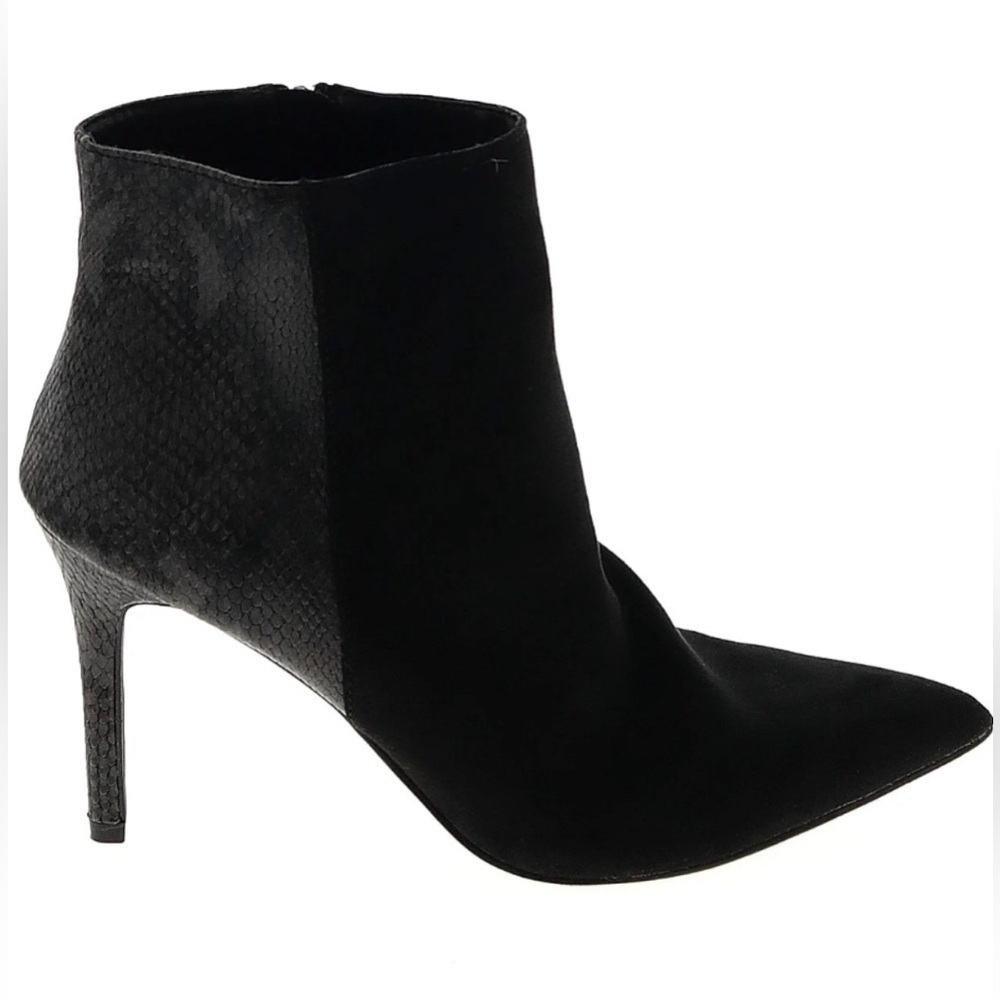 New York and Company- Black ankle booties zipper back